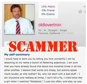 hookup site scams